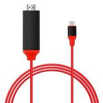 Wholesale Type C USB to HDMI Cable, HD TV Cable for Samsung Android Smart Phone, Tablet, Mac Laptop (Red)